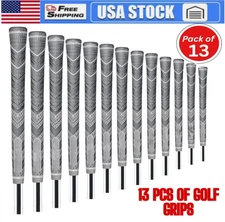 13Pcs Golf Girp Golf Club Grip MCC PLUS4 Golf Grip Anti-slip 60R Grey Rubber&&&