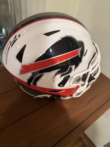 Buffalo Bills #17 Josh Allen Autographed Speed Flex Football Helmet BAS COA