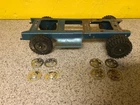 Tonka 1960 Greenish Blue Stake Truck Frame and Tires Only for Parts Or Restore