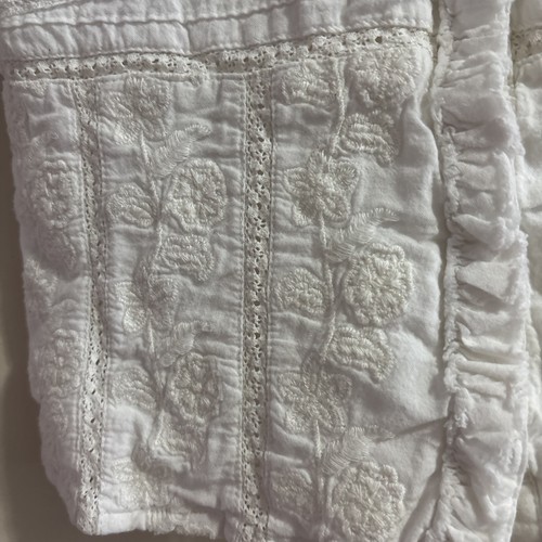 ZARA Girls White Embroidered Tank Top Size 8 - Picture 2 of 7