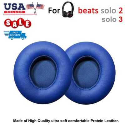 Replacement BLUE EAR PADS Beats By Dre Solo3 Solo3 WiBLUE