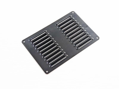 VENTILATION GRILL LOUVRE BLACK 233MM X 148MM CARAVAN RV MOTORHOME