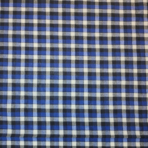 Premium 100% Cotton Gingham 1/8" Khadi Soft Linen Handloom Fabric 36" By Meter - Picture 39 of 80