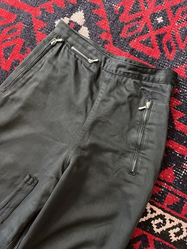 Vintage 1990s Katharine Hamnett London Utility Zip Pants High Rise Black 25x27 S - Picture 2 of 13