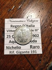 Fantastica Moneta da 25 Centesimi del 1902 (RARO) Aquila Sabauda