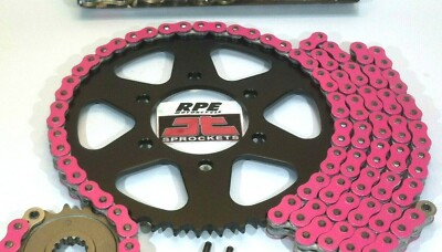 Riti様　ピンク Pink EX300 Ninja 2013-17 RK Pink X-Ring Chain and Sprockets Kit
