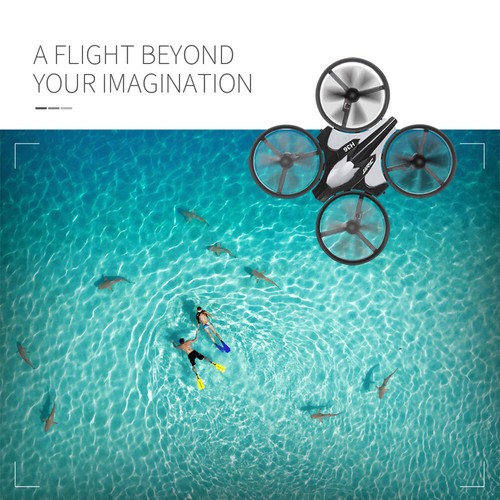 JJRC H36 LED 6-Achsen-Mini-RC-Drohnenhubschrauber 4CH One-Key-Return-Quadrocopte - Bild 7 von 18