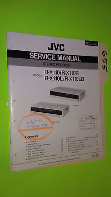 JVC r-x110 b l service manual original repair book stereo radio ...