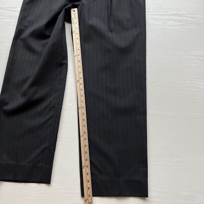 パンツ 90s two tack wool slacks black Dior Christian Dior Pleated Straight Fit Pants Mens 38x32 Black