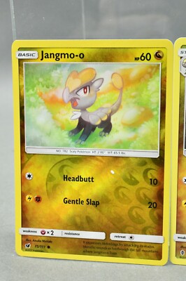 Pokemon - Jangmo-o 75/111 Reverse Holo Hakamo-o 99/145 TCG