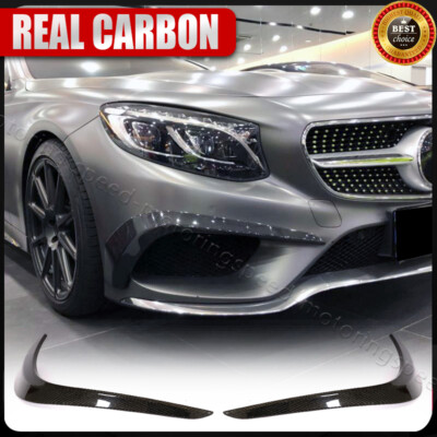 Fits Benz C217 S500 S550 Coupe 14-17 REAL CARBON Front Bumper