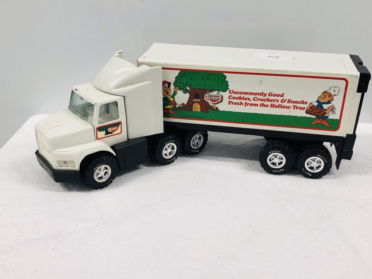 NYLINT 製　USA vintage track trailer ブリキ Vintage Red NYLINT Metal Race Team Truck Flatbed 