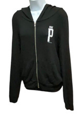 PINK Victoria's Secret Hoodie Sweater S Womens Full Zip Y2K Collegiate Preppy