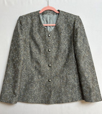 Kirsten Modedesign Uk Size 12 Lined Collarless Floral Jacket - Women