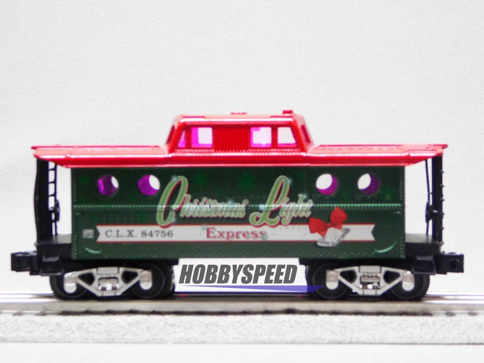 LIONEL CHRISTMAS LIGHT EXPRESS CABOOSE w INTERIOR LIGHTS O GAUGE 2123100-C NEW - Image 2 of 4