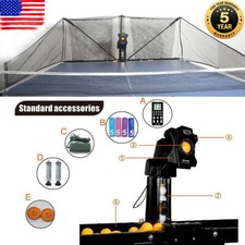 US Super Automatic Table Tennis Robot Ping Pong Pitching Machine Training  Net