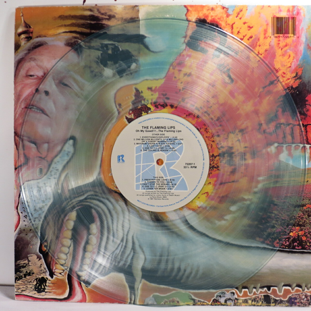 蘭LP Flaming Lips Oh My Gawd !!! ... The Flaming Lips 22071 RESTLESS /00400 The Flaming Lips - Oh My Gawd!!! The Flaming Lips (1987