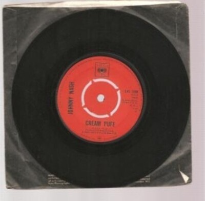 Johnny Nash Stir It Up / Cream Puff PUSH-OUT CENTRE Vinyl Single 7inch CBS