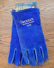 Tillman 1080 Blue Side Split Cowhide Stick Welding Gloves 1 Pair