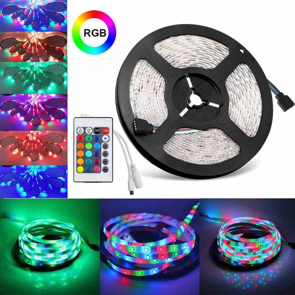Led Strip Lights 16.4ft RGB LEDs Color Changing for Bedroom Desk Home Decoration