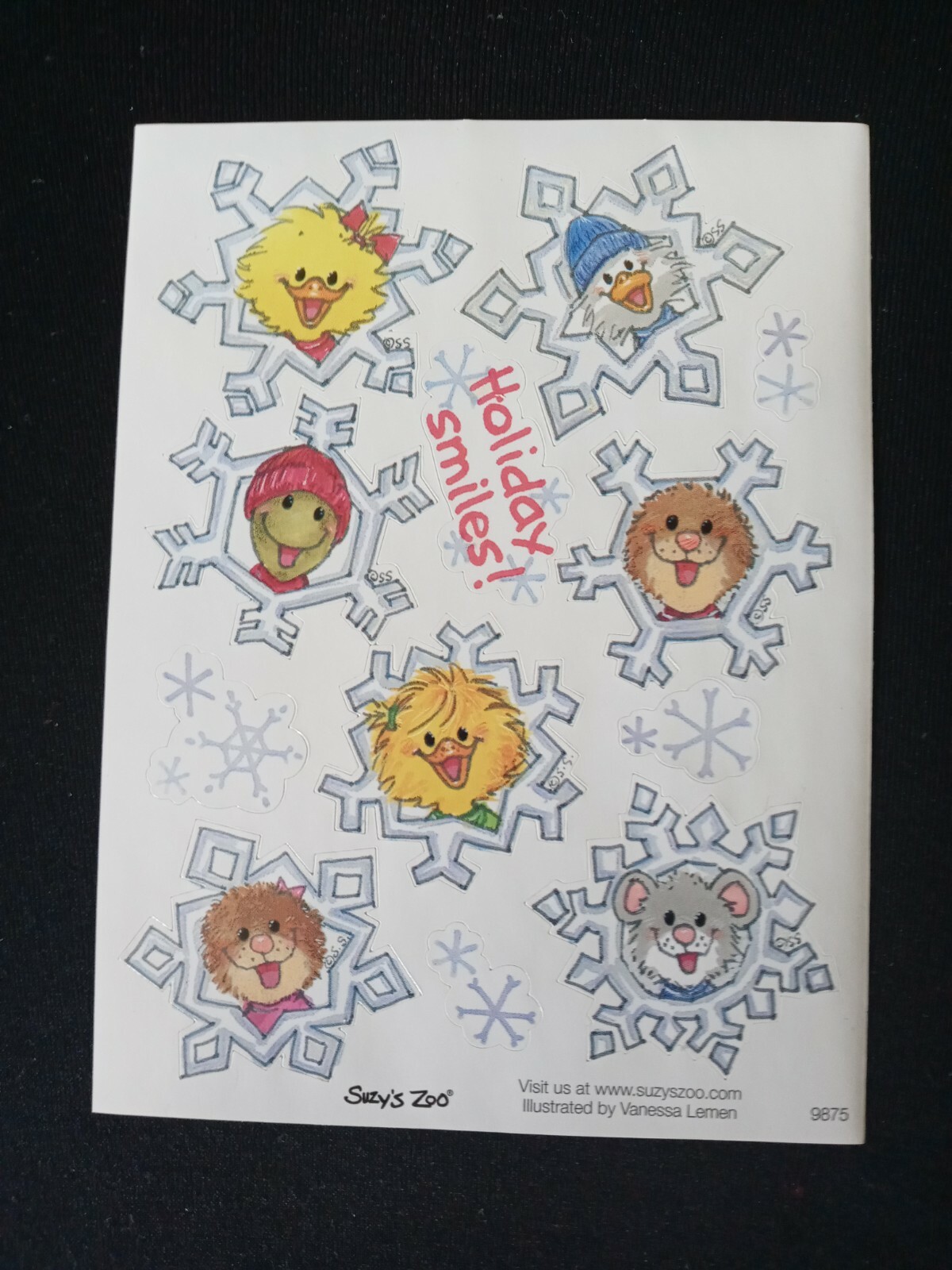 SUZY'S ZOO "HOLIDAY SMILES!" STICKER SHEET 9875 eBay