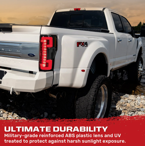 Recon Smoked OLED Tail Lights For 20-22 Ford F-250 / F-350 / F-450 Super Duty - Picture 3 of 8