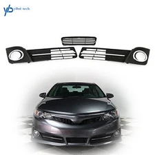 For 2012-2014 Toyota Camry SE Fog Lamps Cover Bezel&Front Bumper Lower Grille