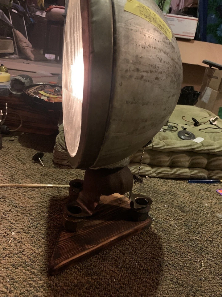 1 Original Ford Model A 1930-31 Twolite Glass Headlamp Repurposed Lamp - Image 3 of 4