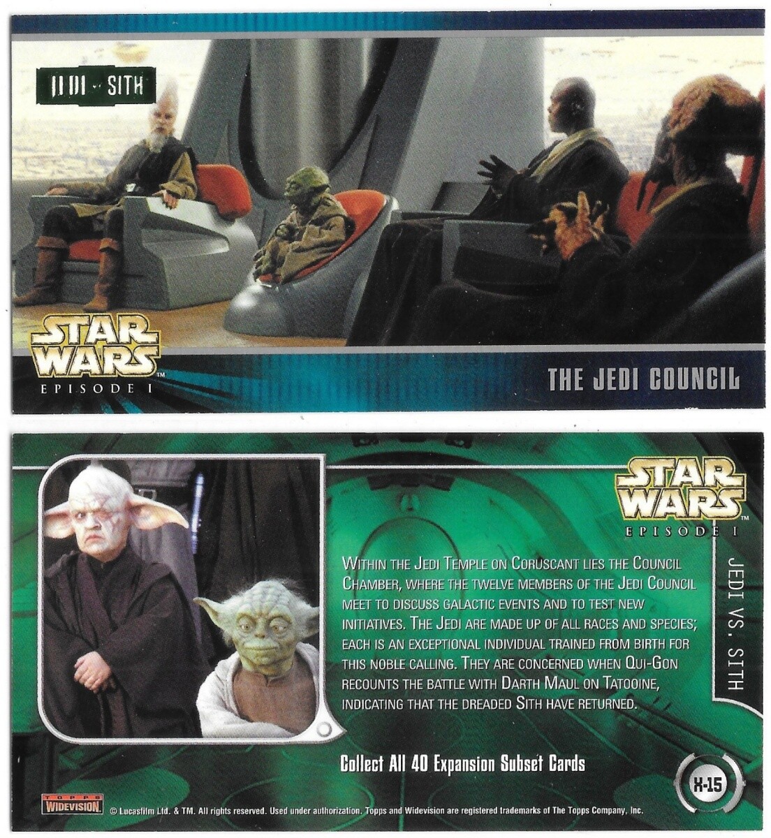 Star Wars Episode I Widevision Expansion Subset Cards Topps 1999 YOU CHOOSE CARD - Picture 14 of 38