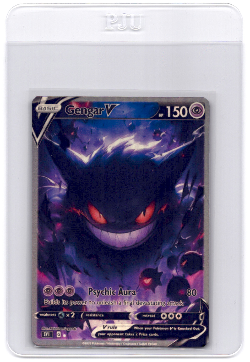 CUSTOMmade madeTOorder full art holo pokemon card Gengar PTL51