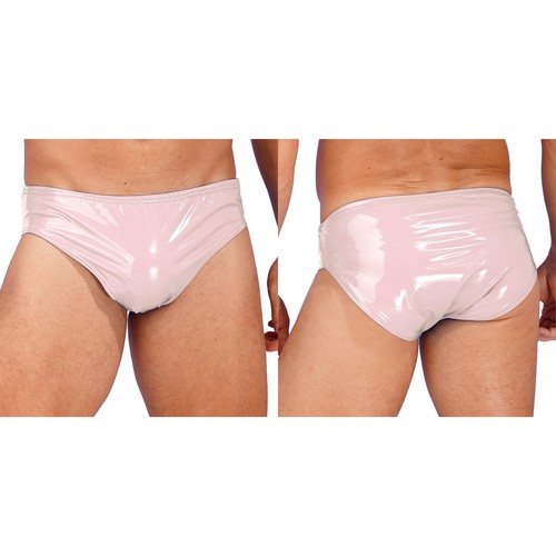 Slip uomo sexy pelle intimo wet look elastico in vita mutande lingerie - Foto 31 di 87