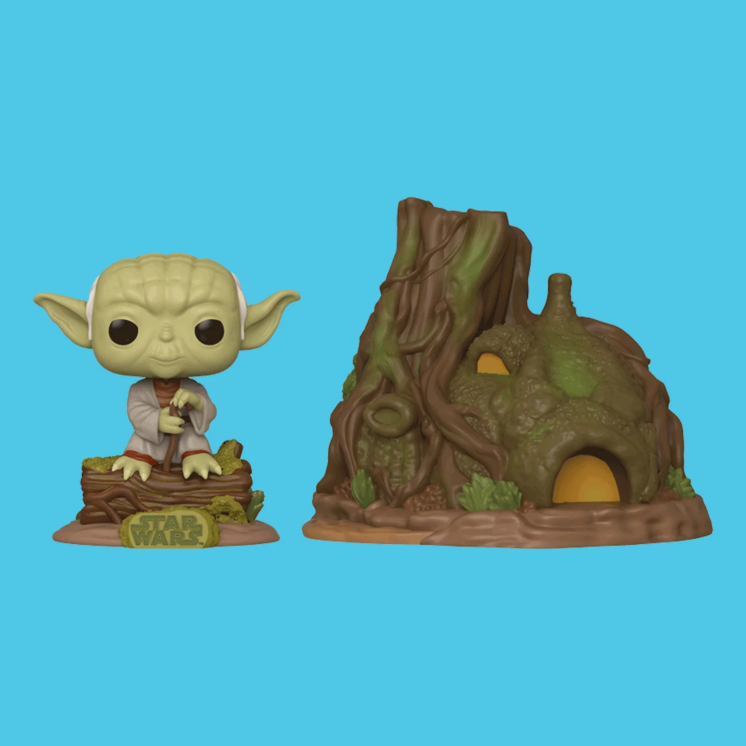 ¡Dagobah Yoda Con Cabaña Funko Pop! Town (11) Star Wars