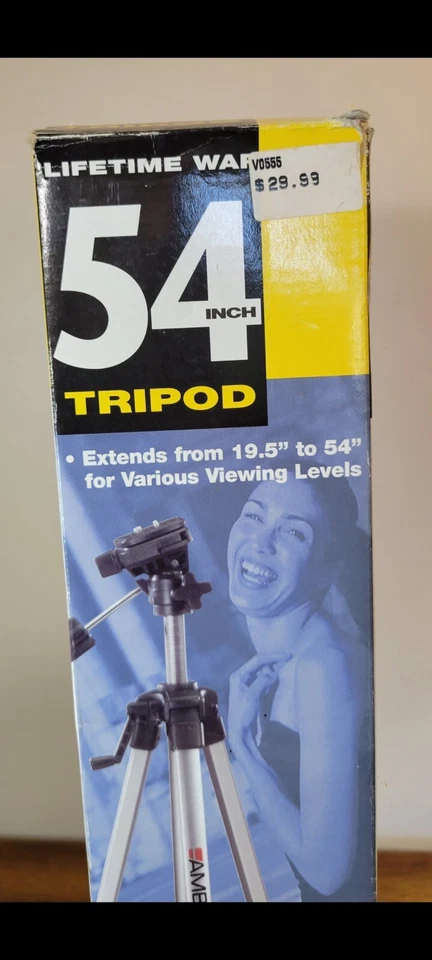 Ambico 54inch Tripod Lifetime Warranty. Quick-Release Camera Mount - Image 2 of 4