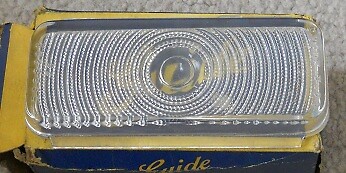 NOS 1949 Pontiac Glass Parking Lamp Lens