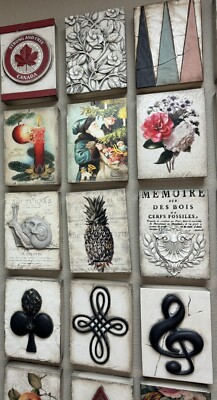 RARE Sid Dickens T-479 Filigree Memory Block Tile Retired White