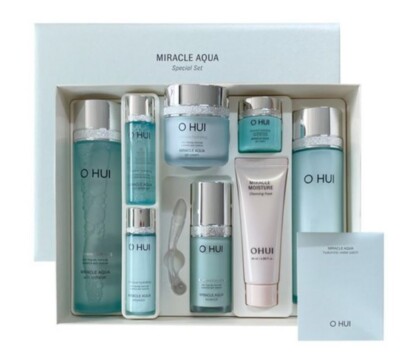O HUI Miracle Aqua 4er Spezial Set - Anti-Aging, Faltenpflege & Tiefenfeuchti...