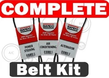 Drive Belt Kit fits Honda Civic DEL SOL SI 1.6 ALTERNATOR/AC/POWER STEERING 3pc