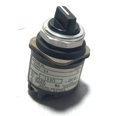 Allen Bradley 800T-U4 Ser P Potentiometer Resistance 150Ω 300VAC 2W Max / 800TU4 - Image 1 of 4
