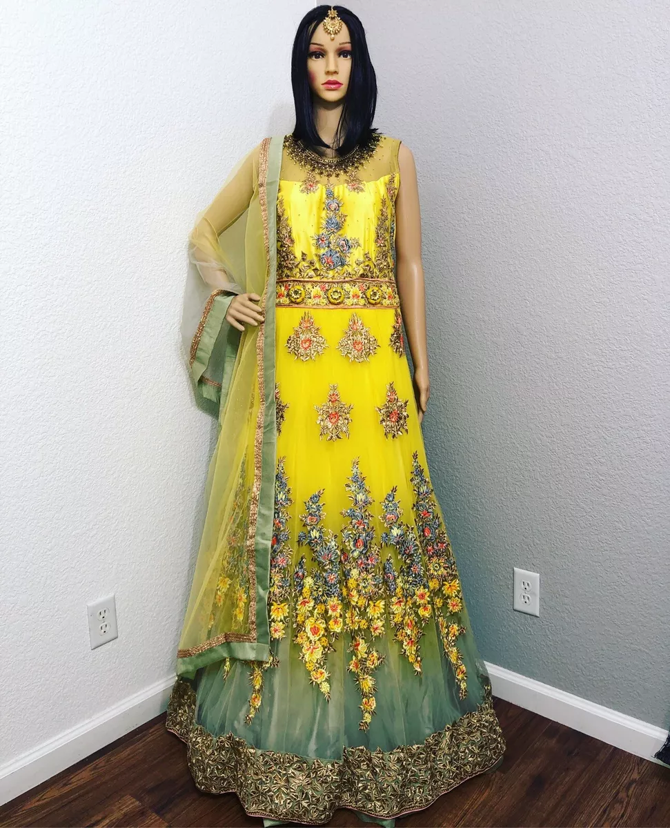 Yellow Color Party Wear Gown With Dupatta :: ANOKHI FASHION