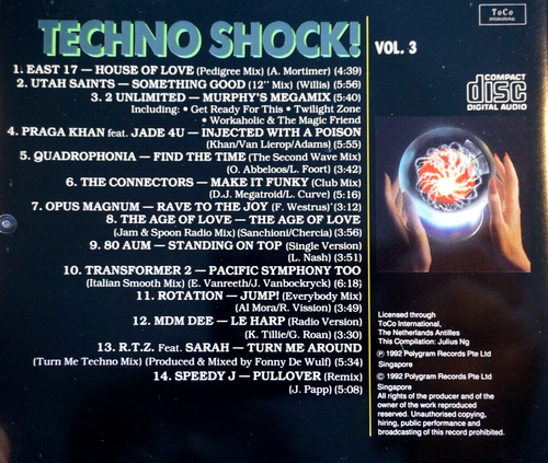 Techno Shock! - Vol 3 - CD, VG - Picture 2 of 2