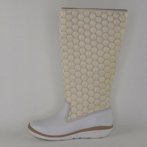 Botas Timberland Kickadillaquilt para mujer talla 8,5 cuero blanco 14 pulgadas vintage 84377 - Imagen 2 de 12