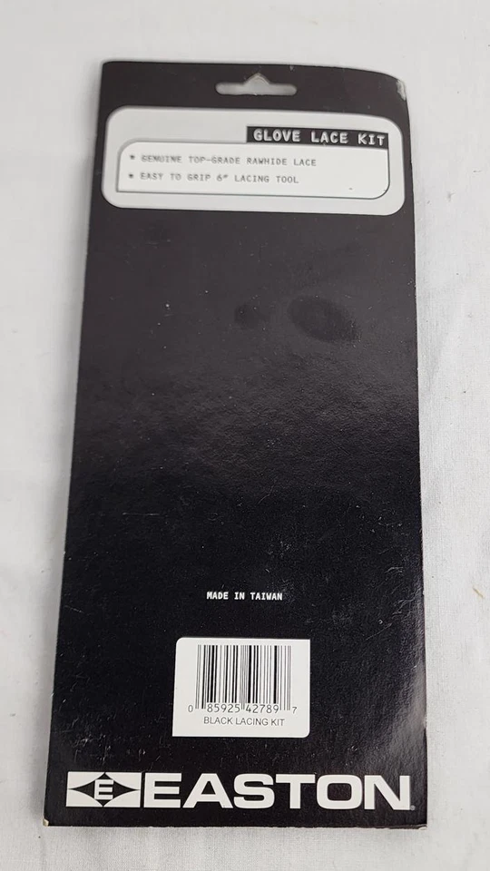 Easton Guante de Béisbol/Softbol Kit de Cordones de Cuero - Nuevo en Paquete, Negro Foto 2 de 3