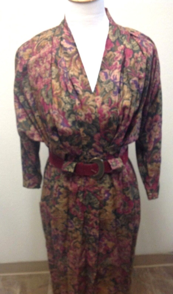 dawn joy fashions dress PRIMARY FLORAL VINTAGE DAWN JOY FASHIONS DRESS Keely