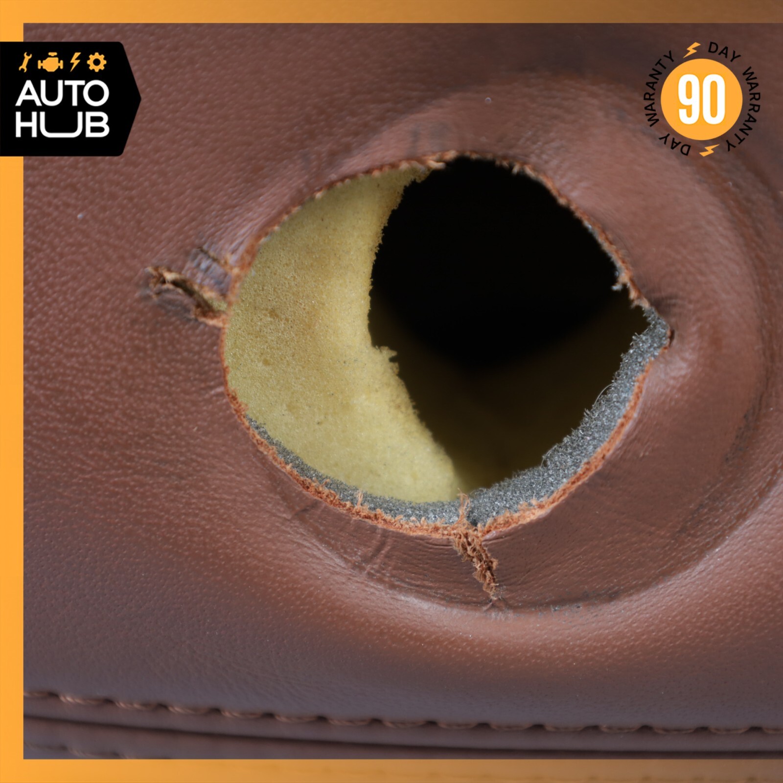 14-17 Maserati Ghibli M157 Front Right Top Upper Seat Cushion Brown OEM 51k