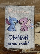 Bestickte  Mutterpasshülle/ U-Hefthülle