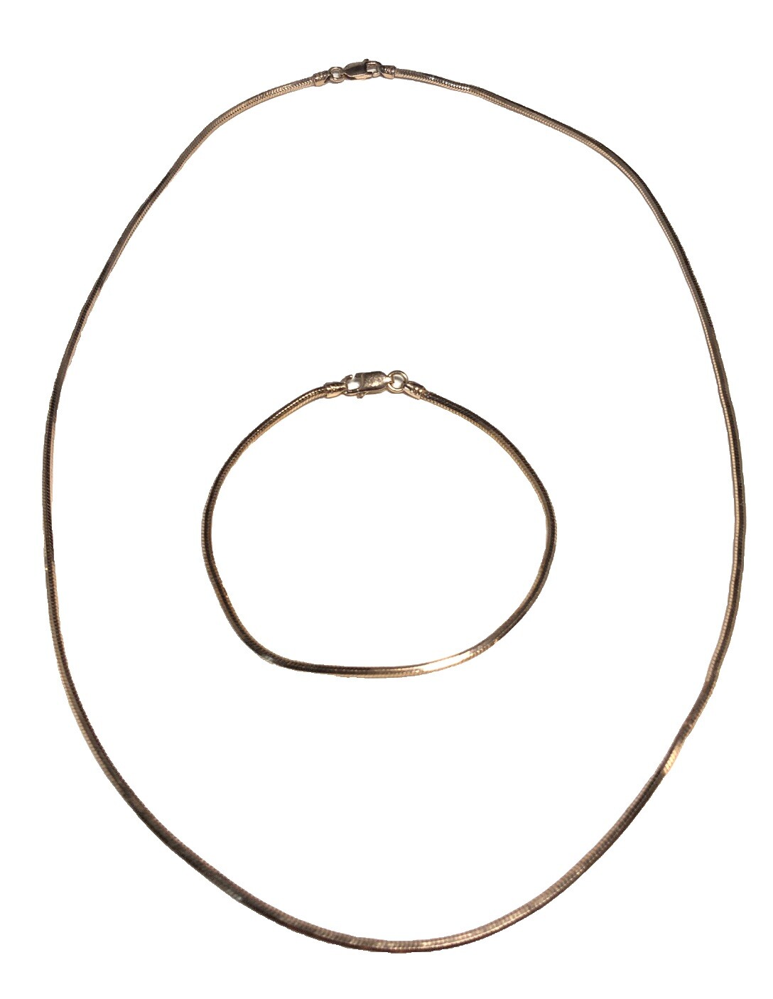 Milor Vermeil Gold over Sterling Silver 925 Necklace Bracelet