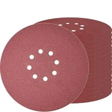 30 PCS 9-Inch 8-Hole Drywall Sanding Discs 60 Grit Aluminum Oxide Sandpaper