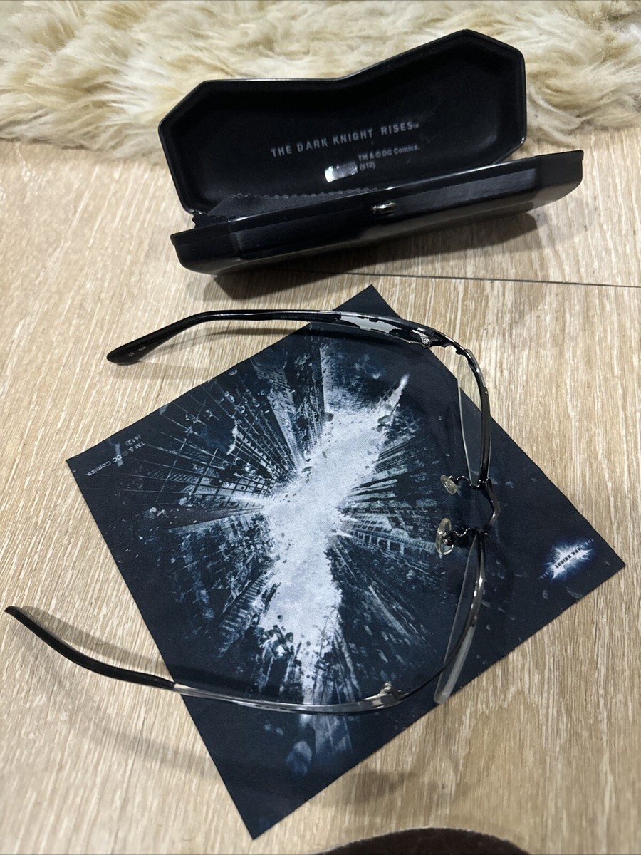 The Dark Knight Rises Glasses Clear Lens Frame Batman Mark