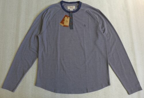 NWT Original Penguin Men's Long Sleeve Cotton Jersey Henley Shirt Size XL - Picture 1 of 11