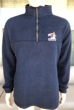 Vintage Westport Washington Lighthouse Fleece Pullover Jacket USA Made Size 2XL